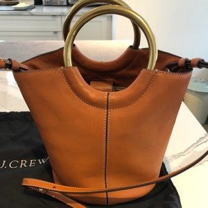 J. Crew Handbag with Brass Handles